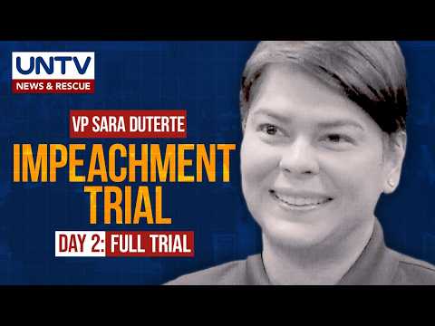 FULL: Impeachment trial of Vice President Sara Duterte – Day 2 | July 7, 2026