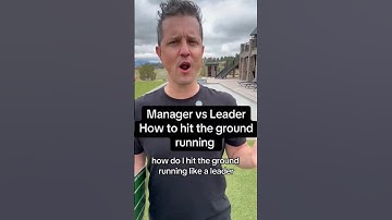 How to Hit the Ground Like a Leader Not a Manager 🔥🙌🏻 #ground #leadership #hit