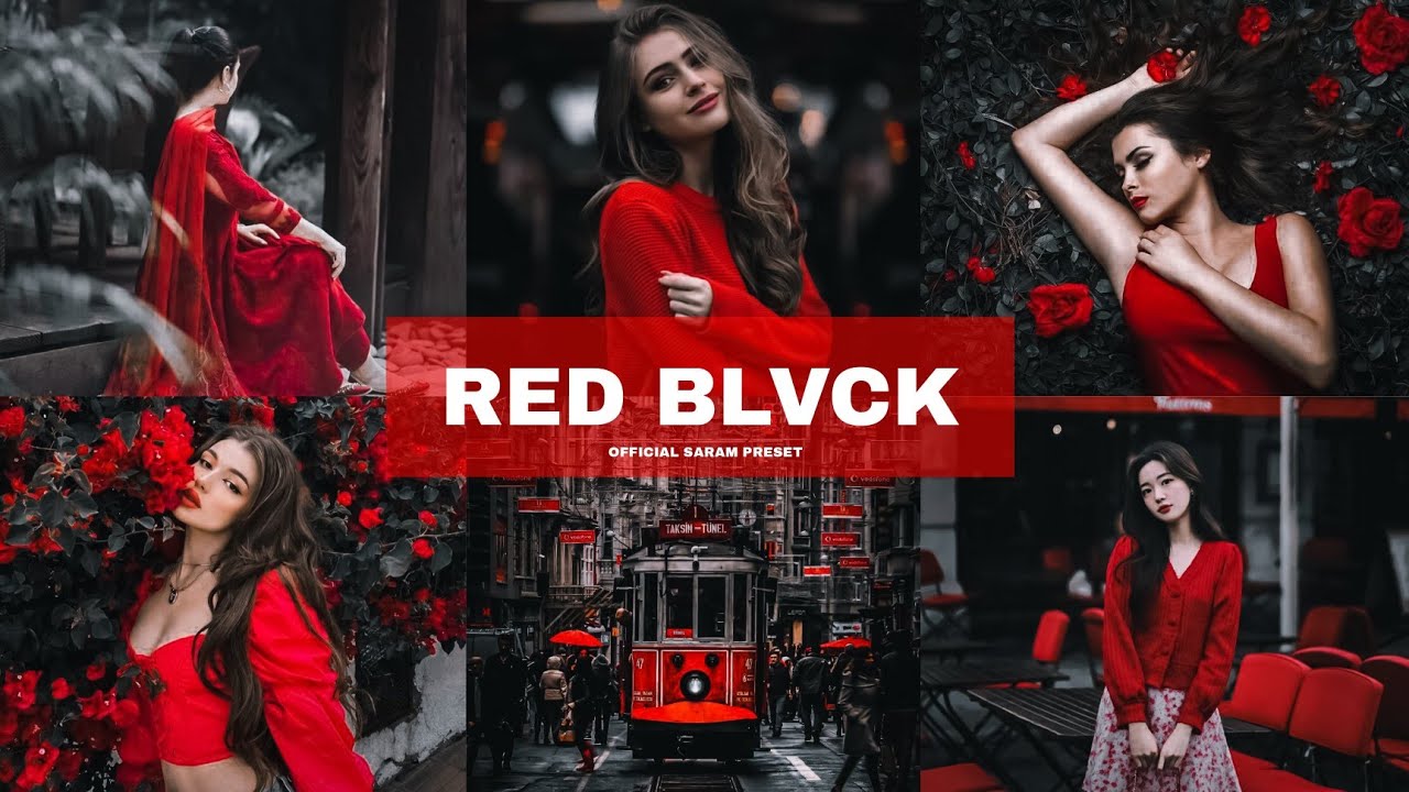 Red & Black Tone Lightroom Mobile Preset Dark Red Tone Preset