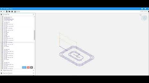 NC Viewer. Cutting path example.