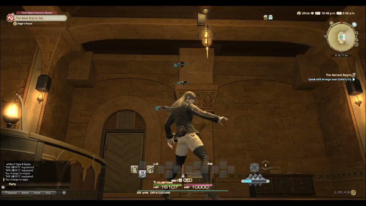 FFXIV Reaper and Sage poses and stances YouTube