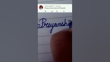 How to write Priyanshi in cursive writing #cursivehandwritting #sanahandwritting