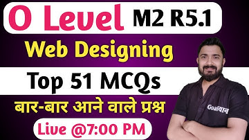 O Level M2 R5 Important Questions | Web Designing O Level | m2 r5 o level important questions
