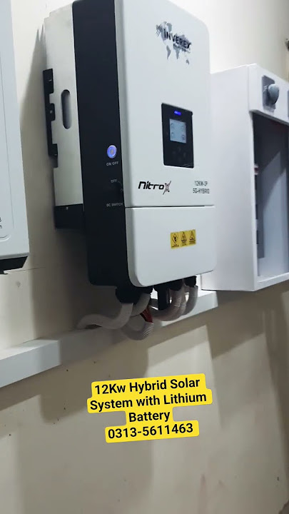 12Kw Hybrid Solar System with Lithium Battery #tech #solar #technicsolution #solarpanels