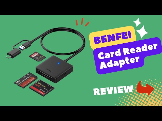 Memory Card Reader, BENFEI 4in1 USB USB-C to SD Micro SD MS CF Card Reader  Adapter