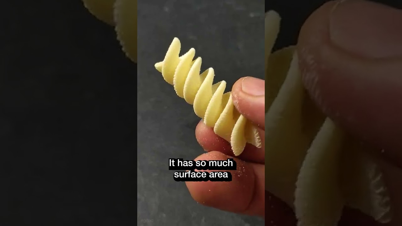 Do You Know Fusilli Pasta ? Fascinating Italian Pasta Shapes #Shorts #gifted