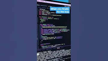 When you finally fix the bug