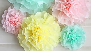 Tissue Paper Puffy Heart Valentine S Window Decoration Easy Craft