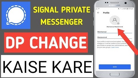 signal messenger par dp kaise lagaye | how to change signal messenger profile picture