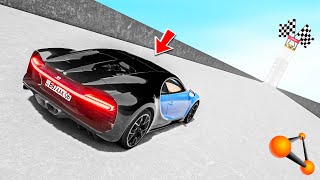 БУГАТТИ ШИРОН ҚАНША МЕТРГЕ ДЕЙІН ЖЫЛЖИДЫ?! | BEAMNG DRIVE