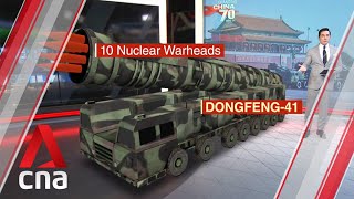 China's Dongfeng-41 missile - likely centerpiece at its 70th National Day parade?