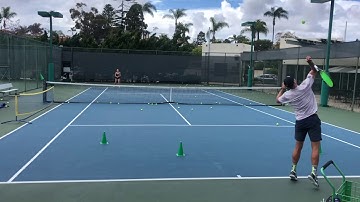 2nd Serve attack drill (Deuce Court) with Joel Myers