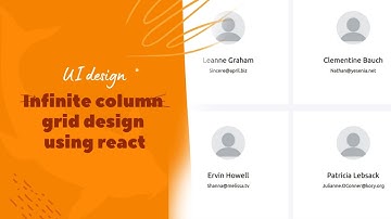 Infinite column grid design using react