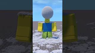 raining SNOWBALLS in roblox #shorts