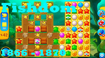 Fishdom Level 1866 - 1870 HD Walkthrough | 3 - match game | gameplay | android | ios | pc | app