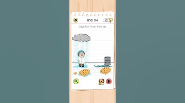 Level 398 - Save him from the rain | Brain Test - All stars | #walkthrough #braintest
