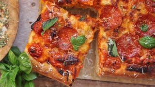 Sicilian Pizza with Vodka Sauce