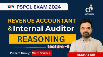 PSPCL Exam 2024 | RA / IA | Reasoning | Counting Figures | Lecture - 9 | Micro course | by abhipedia