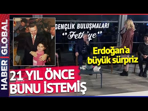 21 Yıl Önce Erdoğan'dan Bunu İstemiş! Gençlik Buluşmasında Cumhurbaşkanı Erdoğan'a Sürpriz!