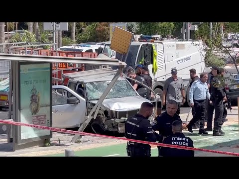 8 injured in car-ramming, stabbing attack in tel aviv, israel