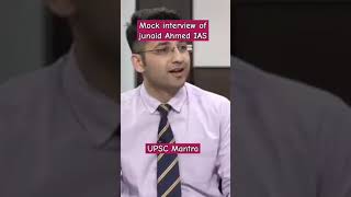 Junaid Ahmed IAS mock interview, question on data of social media #prelims #ias  #upsc