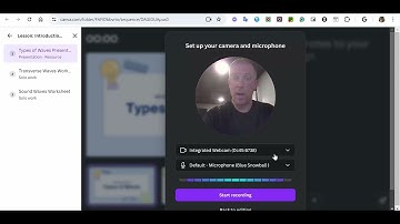 How to use the present and record feature in Canva