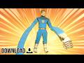 DIY Como Fazer Sr Fantástico de Papel Quarteto Papercraft Arte 2025