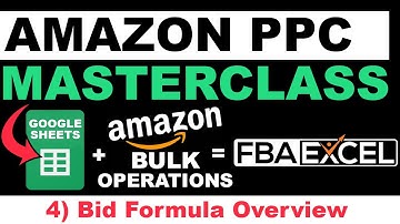 Amazon PPC Masterclass Tutorial - APEX PPC Training 4 - Bid Formulas (Amazon PPC Bulk Operations)
