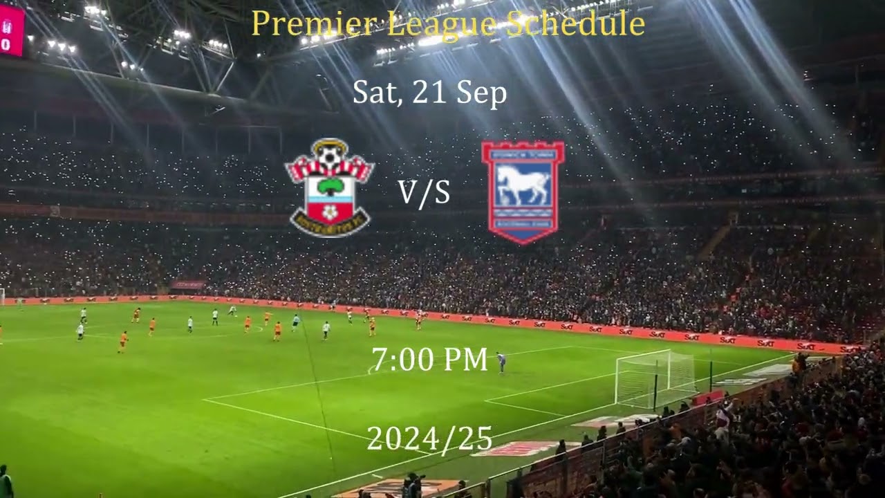 EPL FIXTURES  - MATCHDAY 5/38 - PREMIER LEAGUE FIXTURES 2024/25 - EPL FIXTURES 2024-25