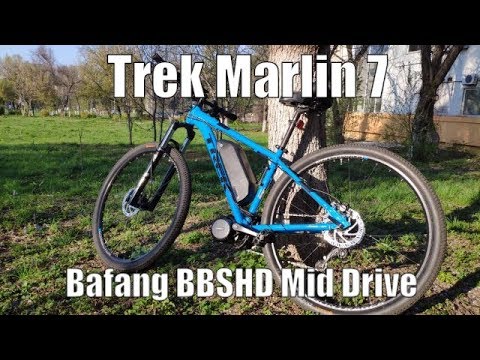 Trek Marlin 7 Electric DIY Conversion Bafang BBSHD 1500W Mid Drive Test