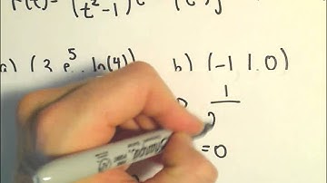 Intro to Vector Functions