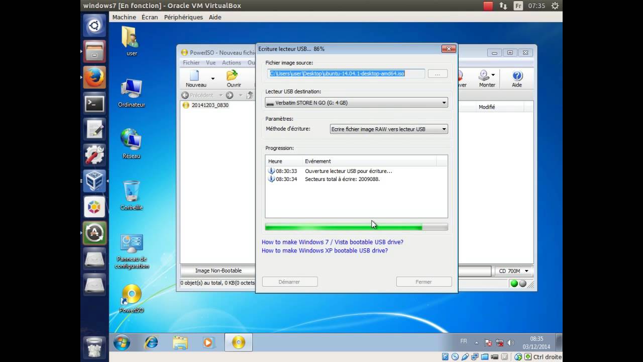 créer une clé USB bootable avec un fichier ISO PowerIso YouTube