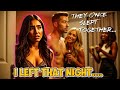 They once slept together—I left that night…