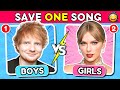 Save one song boys vs girls  music quiz 