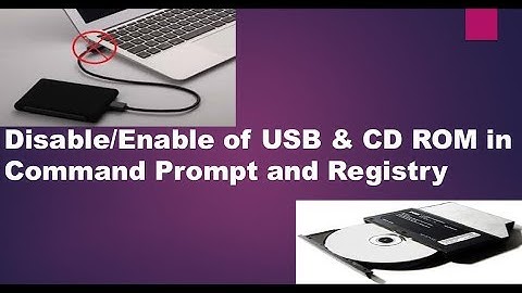 Enable and Disable USB CDROM in Command Prompt and Registry