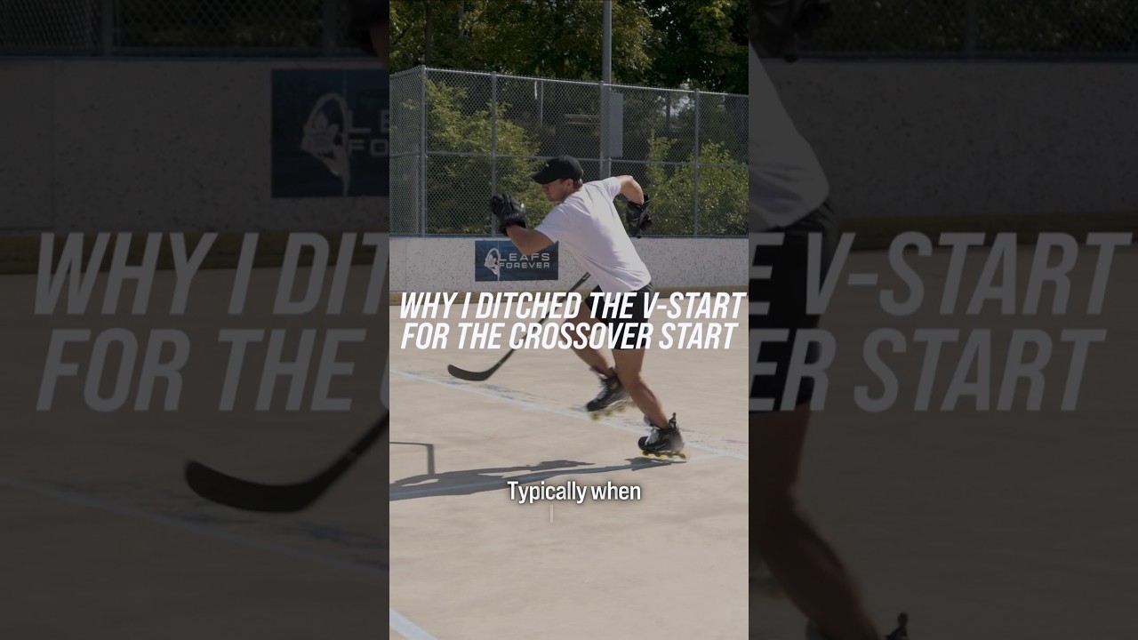 WHY I DITCHED THE V-START FOR THE CROSSOVER START #hockeycoaching #hockeytraining