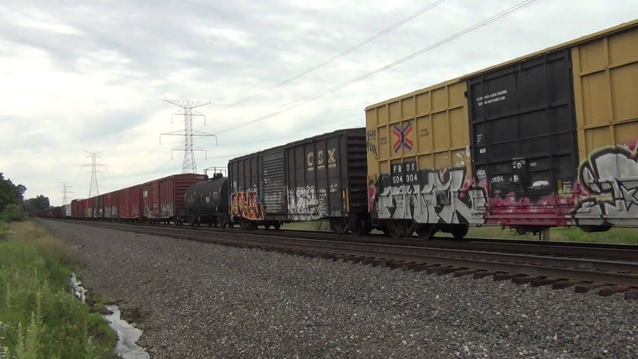 Conrail 8098 Leading 170 at Metz Rd. in Columbiana, OH YouTube