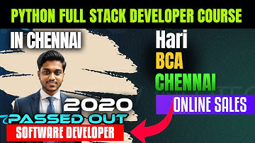 Best Python Full Stack Developer Course in Chennai | Top Software Training 2025 | HRvenkat #python