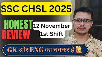 CHSL 1st DAY 1st SHIFT REVIEW 🔥 ENG ❌ GK ❌ #ssc #chsl