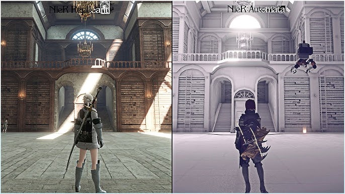 Nier Automata Anime vs Game Cutscenes Early Comparison 