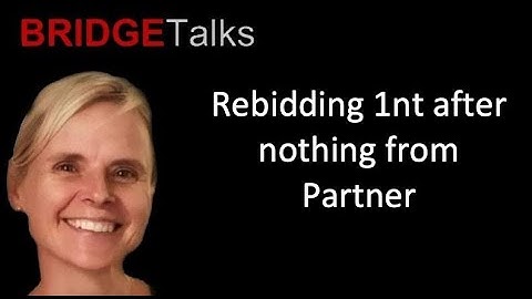 Rebidding 1nt after partner says nothing