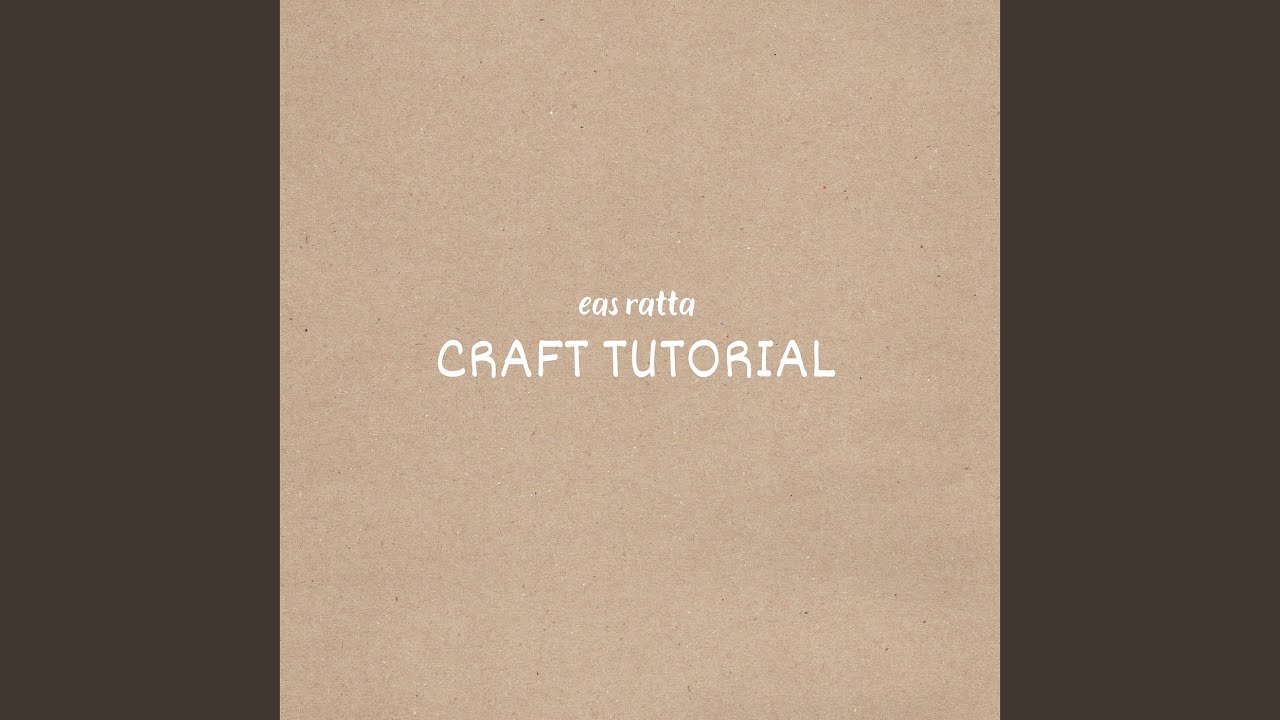 YouTube에서 Craft Tutorial 보기 YouTube에서 Craft Tutorial 보기