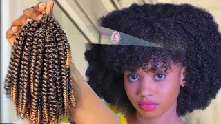 UNBELIEVABLE !! Look At This || SPRING TWIST || Does Magic With MINI AFRO || Perfect Tutorial. screenshot 1