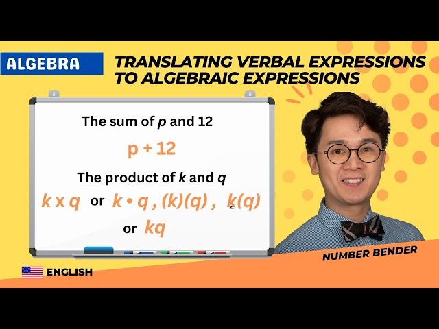 Translating Verbal Expression Into Algebraic Equations Lessons