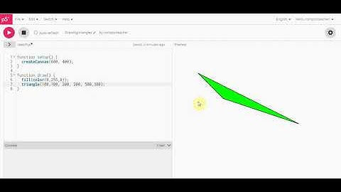 Drawing triangles using P5