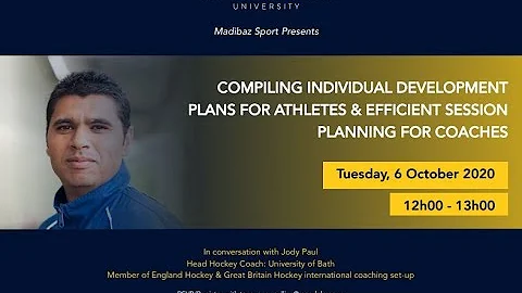 Madibaz Sport webinar with hockey coach Jody Paul