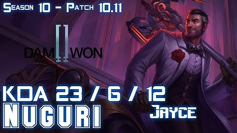 DWG Nuguri JAYCE vs LUCIAN Top - Patch 10.11 KR Ranked