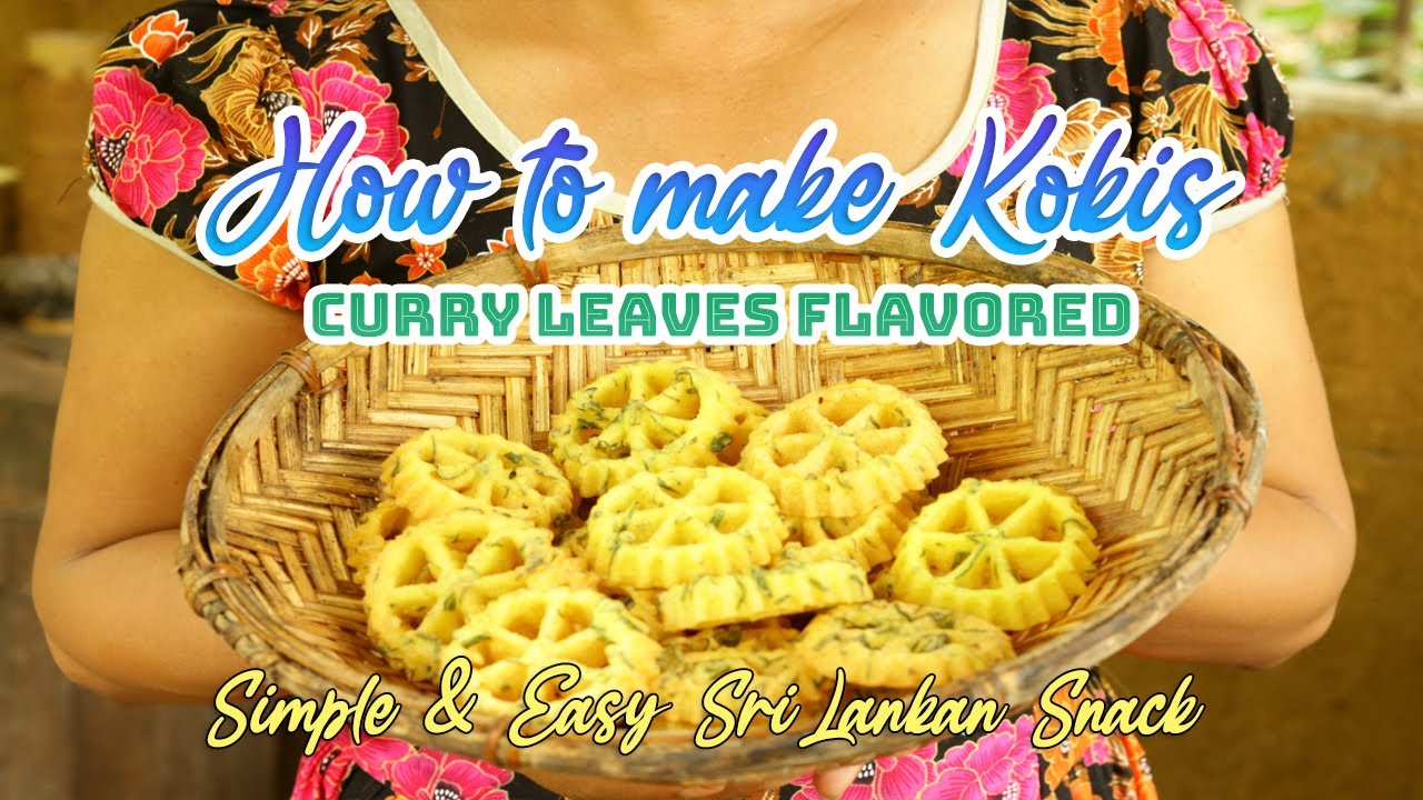 How to make Kokis ( Rose Cookie ) - Curry Leaves Flavored ✔