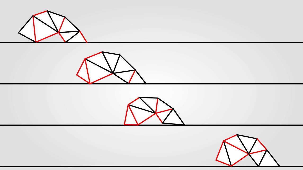 Learning to walk with a genetic algorithm - YouTube
