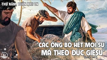 LỜI CHÚA THỨ NĂM TUẦN XXII MÙA THƯỜNG NIÊN (Lc 5, 1-11).